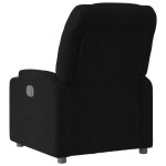 vidaXL Fotoliu rabatabil, negru, material textil vidaXL Fotoliu rabatabil, negru, material textil