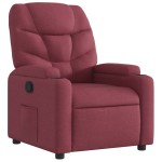 vidaXL Fotoliu rabatabil, roșu vin, material textil vidaXL Fotoliu rabatabil, roșu vin, material textil