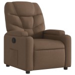 vidaXL Fotoliu rabatabil, maro, material textil