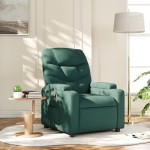 vidaXL Fotoliu rabatabil, verde închis, material textil vidaXL Fotoliu rabatabil, verde închis, material textil