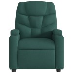 vidaXL Fotoliu rabatabil, verde închis, material textil vidaXL Fotoliu rabatabil, verde închis, material textil