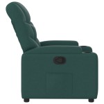 vidaXL Fotoliu rabatabil, verde închis, material textil vidaXL Fotoliu rabatabil, verde închis, material textil