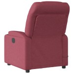 vidaXL Fotoliu de masaj rabatabil, roșu vin, material textil vidaXL Fotoliu de masaj rabatabil, roșu vin, material textil