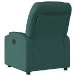 vidaXL Fotoliu de masaj rabatabil, verde închis, material textil vidaXL Fotoliu de masaj rabatabil, verde închis, material textil
