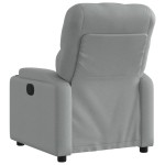 vidaXL Fotoliu rabatabil, gri deschis, material textil