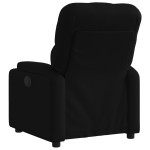 vidaXL Fotoliu rabatabil, negru, material textil vidaXL Fotoliu rabatabil, negru, material textil