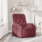 vidaXL Fotoliu rabatabil, roșu vin, material textil vidaXL Fotoliu rabatabil, roșu vin, material textil
