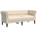 vidaXL Fotoliu canapea Chesterfield cu 2 locuri, in