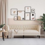 vidaXL Canapea Chesterfield cu 3 locuri, in vidaXL Canapea Chesterfield cu 3 locuri, in
