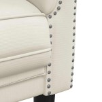 vidaXL Canapea cu 2 locuri, crem, catifea vidaXL Canapea cu 2 locuri, crem, catifea