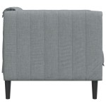 vidaXL Fotoliu, gri deschis, material textil