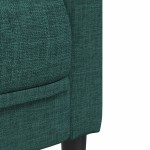 vidaXL Fotoliu, verde închis, material textil
