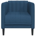 vidaXL Fotoliu, albastru, material textil