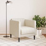 vidaXL Fotoliu canapea, pânză de in