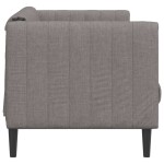 vidaXL Canapea, 2 locuri, gri taupe, material textil