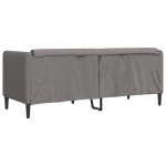 vidaXL Canapea, 2 locuri, gri taupe, material textil