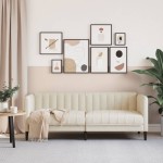 vidaXL Canapea cu 2 locuri, in