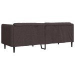 vidaXL Canapea cu 3 locuri, maro închis, material textil vidaXL Canapea cu 3 locuri, maro închis, material textil