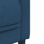 vidaXL Canapea cu 3 locuri, albastru, material textil vidaXL Canapea cu 3 locuri, albastru, material textil