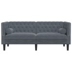 vidaXL Canapea Chesterfield cu pernuțe/2 locuri, verde închis, catifea vidaXL Canapea Chesterfield cu pernuțe/2 locuri, verde închis, catifea