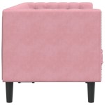 vidaXL Canapea Chesterfield cu pernuțe/2 locuri, roz, catifea vidaXL Canapea Chesterfield cu pernuțe/2 locuri, roz, catifea