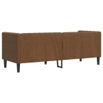 vidaXL Canapea Chesterfield cu perne/3 locuri maro piele întoarsă eco. vidaXL Canapea Chesterfield cu perne/3 locuri maro piele întoarsă eco.
