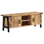 vidaXL Comodă TV, 110 x 35 x 40 cm, lemn masiv de mango vidaXL Comodă TV, 110 x 35 x 40 cm, lemn masiv de mango