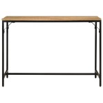 vidaXL Masă de bucătărie, 110x55x75 cm, lemn masiv mango brut și fier