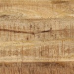 vidaXL Masă de bucătărie, 110x55x75 cm, lemn masiv mango brut și fier