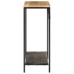 vidaXL Masă consolă, 90x30x75 cm, lemn de mango nefinisat și fier vidaXL Masă consolă, 90x30x75 cm, lemn de mango nefinisat și fier