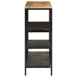 vidaXL Masă consolă, 110x30x75 cm, lemn masiv de mango nefinisat/fier vidaXL Masă consolă, 110x30x75 cm, lemn masiv de mango nefinisat/fier