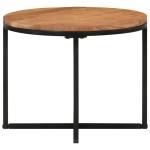 vidaXL Măsuță de cafea, 45x45x35 cm, lemn masiv de acacia și fier vidaXL Măsuță de cafea, 45x45x35 cm, lemn masiv de acacia și fier