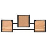 vidaXL Cuier de perete, 90x1x35 cm, lemn masiv de acacia și fier vidaXL Cuier de perete, 90x1x35 cm, lemn masiv de acacia și fier