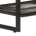 vidaXL Bancă de pantofi, 110x35x45 cm, lemn masiv de acacia și fier