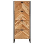 vidaXL Dulap de baie, 40x30x100 cm, lemn masiv de acacia și fier vidaXL Dulap de baie, 40x30x100 cm, lemn masiv de acacia și fier