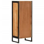 vidaXL Dulap de baie, 40x30x100 cm, lemn masiv de acacia și fier vidaXL Dulap de baie, 40x30x100 cm, lemn masiv de acacia și fier