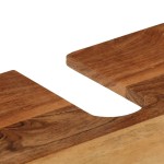 vidaXL Dulap de baie, 55x35x60 cm, lemn masiv de acacia și fier vidaXL Dulap de baie, 55x35x60 cm, lemn masiv de acacia și fier