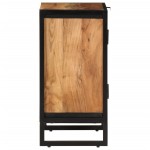 vidaXL Dulap de baie, 40x30x60 cm, lemn masiv de acacia și fier vidaXL Dulap de baie, 40x30x60 cm, lemn masiv de acacia și fier