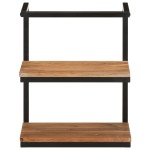 vidaXL Raft de perete, 40x30x50 cm, lemn masiv de acacia și fier vidaXL Raft de perete, 40x30x50 cm, lemn masiv de acacia și fier