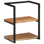 vidaXL Raft de perete, 40x30x50 cm, lemn masiv de acacia și fier vidaXL Raft de perete, 40x30x50 cm, lemn masiv de acacia și fier
