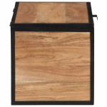 vidaXL Cutie de depozitare, 60x30x30 cm, lemn masiv de acacia și fier vidaXL Cutie de depozitare, 60x30x30 cm, lemn masiv de acacia și fier