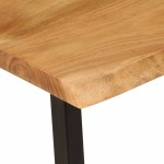 vidaXL Bancă cu margini naturale 105 cm, lemn masiv de acacia