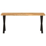 vidaXL Bancă cu margini naturale 105 cm, lemn masiv de acacia vidaXL Bancă cu margini naturale 105 cm, lemn masiv de acacia