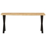 vidaXL Banchetă cu margini naturale 105 cm, lemn masiv de mango vidaXL Banchetă cu margini naturale 105 cm, lemn masiv de mango