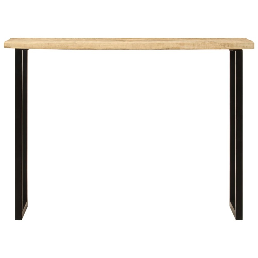 vidaXL Masă consolă, margini naturale, 105x33x76 cm, lemn masiv mango