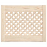 vidaXL Uși de dulap cu zăbrele 2 buc. 49,5x39,5 cm, lemn masiv de pin