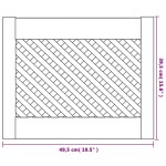 vidaXL Uși de dulap cu zăbrele 2 buc. 49,5x39,5 cm, lemn masiv de pin
