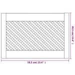 vidaXL Uși de dulap cu zăbrele 2 buc. 59,5x39,5 cm, lemn masiv de pin vidaXL Uși de dulap cu zăbrele 2 buc. 59,5x39,5 cm, lemn masiv de pin