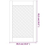 vidaXL Uși de dulap cu zăbrele 2 buc. 39,5x61,5 cm lemn masiv de pin vidaXL Uși de dulap cu zăbrele 2 buc. 39,5x61,5 cm lemn masiv de pin