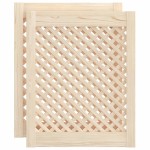 vidaXL Uși de dulap cu zăbrele 2 buc. 49,5x61,5 cm, lemn masiv de pin vidaXL Uși de dulap cu zăbrele 2 buc. 49,5x61,5 cm, lemn masiv de pin